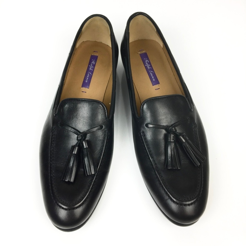 ( SOLD) Ralph Lauren > Black Tassel Loafers - Picture 1 of 6